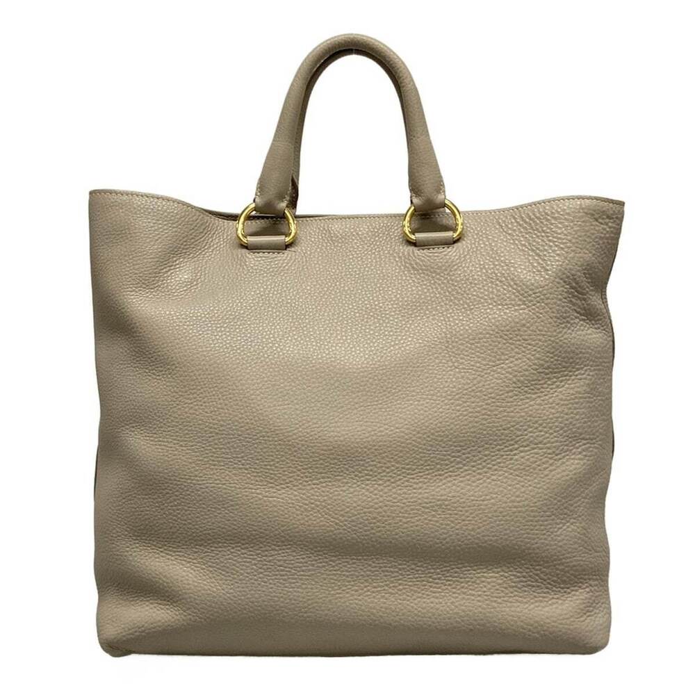 Prada Gray Vitello Daino Shopping Tote bag - Picture 3 of 7